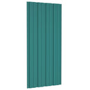 Tagpanel 12 pcs Grøn 100 x 45 cm Galvaniseret stål
