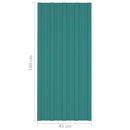 Tagpanel 12 pcs Grøn 100 x 45 cm Galvaniseret stål