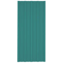 Tagpanel 36 pcs Grøn 100 x 45 cm Galvaniseret stål