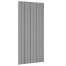 Tagpanel 12 pcs Grå 100 x 45 cm Galvaniseret stål