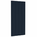 Tagpanel 12 pcs Antracit 100 x 45 cm Galvaniseret stål
