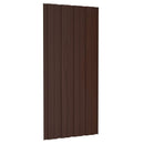Tagpanel 12 pcs Brun 100 x 45 cm Galvaniseret stål