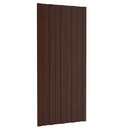 Tagpanel 36 pcs Brun 100 x 45 cm Galvaniseret stål