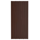 Tagpanel 36 pcs Brun 100 x 45 cm Galvaniseret stål