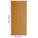Tagpanel 12 pcs Naturfarvet 100 x 45 cm Galvaniseret stål