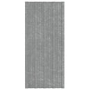 Tagpanel 12 pcs Sølv 100 x 45 cm Galvaniseret stål