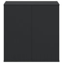hyndeboks 100x49x103,5 cm polyrattan sort