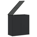 hyndeboks 100x49x103,5 cm polyrattan sort