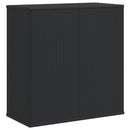 hyndeboks 100x49x103,5 cm polyrattan sort