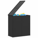hyndeboks 100x49x103,5 cm polyrattan sort