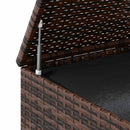 hyndeboks 100x49x103,5 cm polyrattan brun