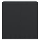 hyndeboks 100x97,5x104 cm polyrattan sort