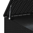 hyndeboks 100x97,5x104 cm polyrattan sort