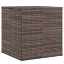 hyndeboks 100x97,5x104 cm polyrattan brun