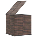 hyndeboks 100x97,5x104 cm polyrattan brun
