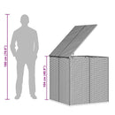 hyndeboks 100x97,5x104 cm polyrattan brun
