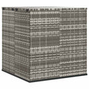 hyndeboks 100x97,5x104 cm polyrattan grå