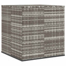 hyndeboks 100x97,5x104 cm polyrattan grå