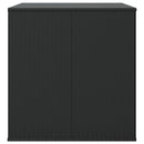 hyndeboks 145x100x103 cm polyrattan sort