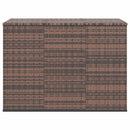 hyndeboks 145x100x103 cm polyrattan brun