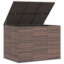 hyndeboks 145x100x103 cm polyrattan brun