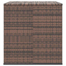hyndeboks 145x100x103 cm polyrattan brun