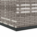 hyndeboks 145x100x103 cm polyrattan grå