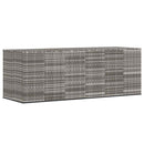 hyndeboks 291x100,5x104 cm polyrattan grå