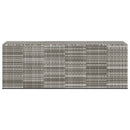 hyndeboks 291x100,5x104 cm polyrattan grå