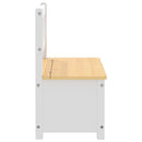 opbevaringsbænk til børn 60x30x55 cm MDF hvid og beige