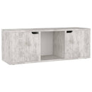 tv-bord 88,5x27,5x30,5 cm konstrueret træ betongrå