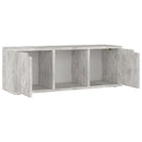 tv-bord 88,5x27,5x30,5 cm konstrueret træ betongrå