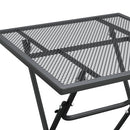 havebord 60x60x72 cm strækmetalnet antracitgrå
