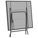 havebord 80x80x72 cm strækmetalnet antracitgrå