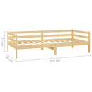 daybed med madras 90x200 cm massivt fyrretræ
