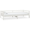 daybed med madras 90x200 cm massivt fyrretræ hvid