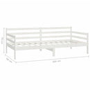 daybed med madras 90x200 cm massivt fyrretræ hvid