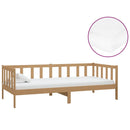 daybed med madras 90x200 cm massivt fyrretræ gyldenbrun