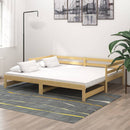 daybed med udtræk 2x(90x200) cm massivt fyrretræ