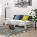 daybed med udtræk 2x(90x200) cm massivt fyrretræ