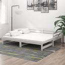 daybed med udtræk 2x(90x200) cm massivt fyrretræ