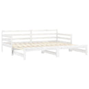 daybed med udtræk 2x(90x200) cm massivt fyrretræ