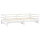 daybed med udtræk 2x(90x200) cm massivt fyrretræ hvid