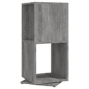 drejelig reol 34,5x34,5x75,5 cm konstrueret træ betongrå