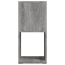 drejelig reol 34,5x34,5x75,5 cm konstrueret træ betongrå