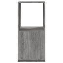drejelig reol 34,5x34,5x75,5 cm konstrueret træ betongrå