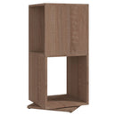 drejelig reol 34,5x34,5x75,5 cm konstrueret træ sonoma-eg