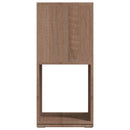 drejelig reol 34,5x34,5x75,5 cm konstrueret træ sonoma-eg