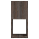 drejelig reol 34,5x34,5x75,5cm konstrueret træ grå og sonoma-eg