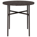tebord 45 cm polyrattan brun